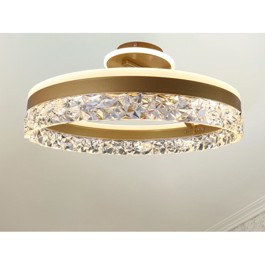 Brilagi - Lampadario a plafone LED dimmerabile LED/86W/230V 3000-6500K oro + telecomando