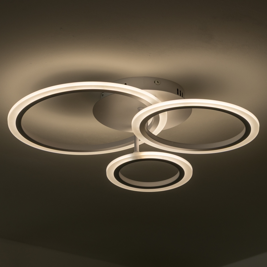 Brilagi - Lampadario a plafone LED dimmerabile ORBITS LED/40W/230V 3000-6500K bianco + telecomando