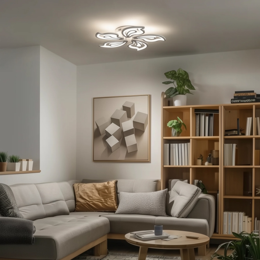 Brilagi - Lampadario a plafone LED dimmerabile TWIST LED/125W/230V 3000-6500K + telecomando