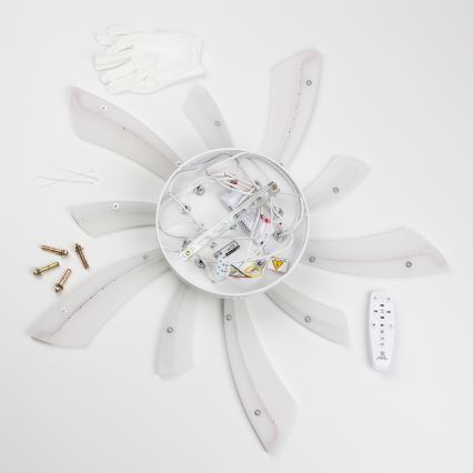 Brilagi - Lampadario a plafone LED dimmerabile TWIST LED/55W/230V 3000-6500K bianco + telecomando