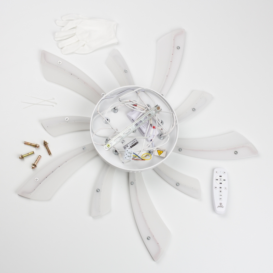 Brilagi - Lampadario a plafone LED dimmerabile TWIST LED/55W/230V 3000-6500K bianco + telecomando