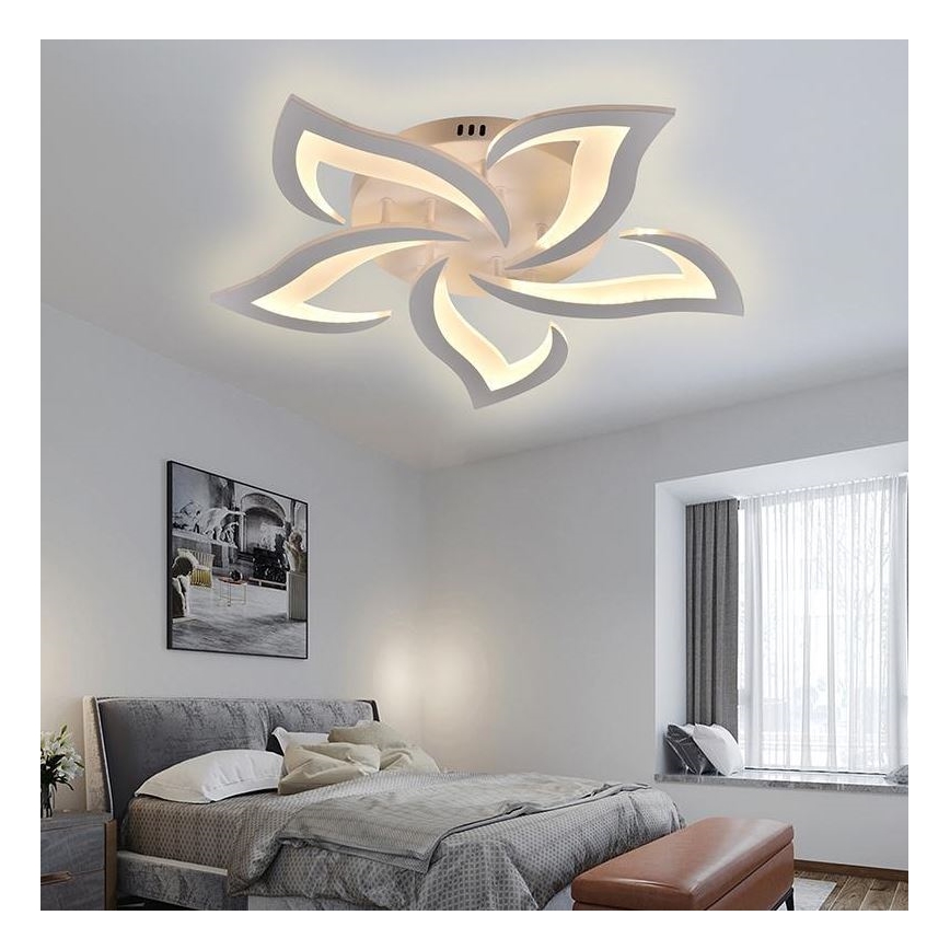 Brilagi - Lampadario a plafone LED dimmerabile TWIST LED/55W/230V 3000-6500K bianco + telecomando
