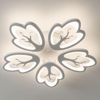 Brilagi - Lampadario a plafone LED dimmerabile TWIST LED/80W/230V 3000-6500K bianco + telecomando