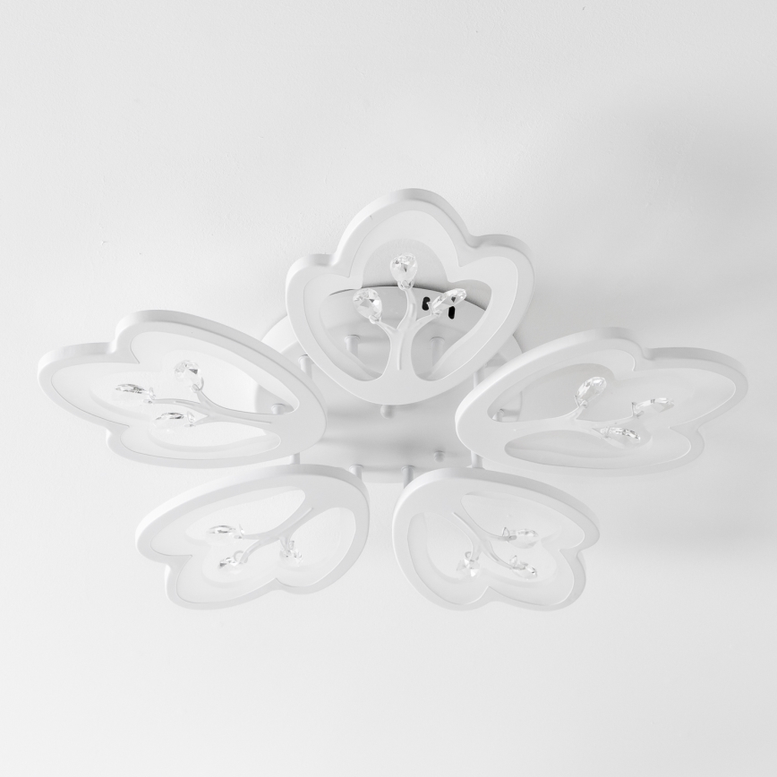 Brilagi - Lampadario a plafone LED dimmerabile TWIST LED/80W/230V 3000-6500K bianco + telecomando