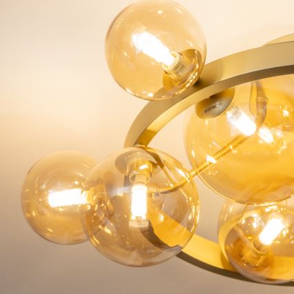 Brilagi - Lampadario a plafone LED MILLA 10xG9/3W/230V oro