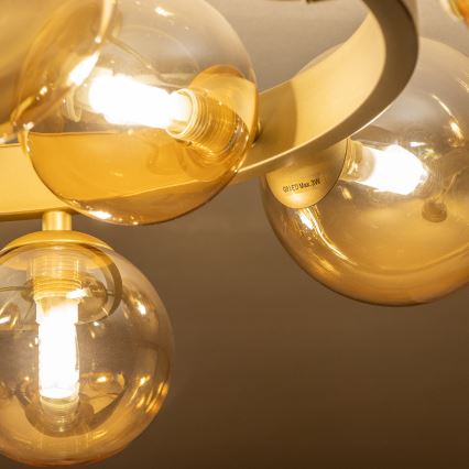 Brilagi - Lampadario a plafone LED MILLA 10xG9/3W/230V oro