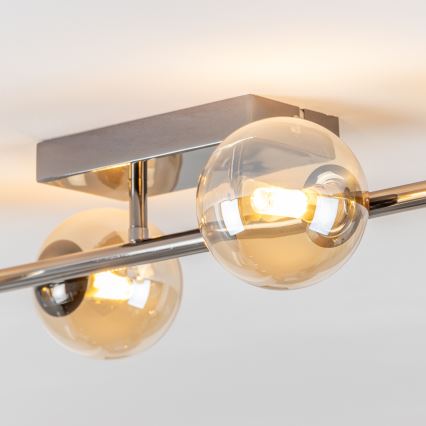 Brilagi - Lampadario a plafone LED MILLA 4xG9/3W/230V cromo lucido/oro