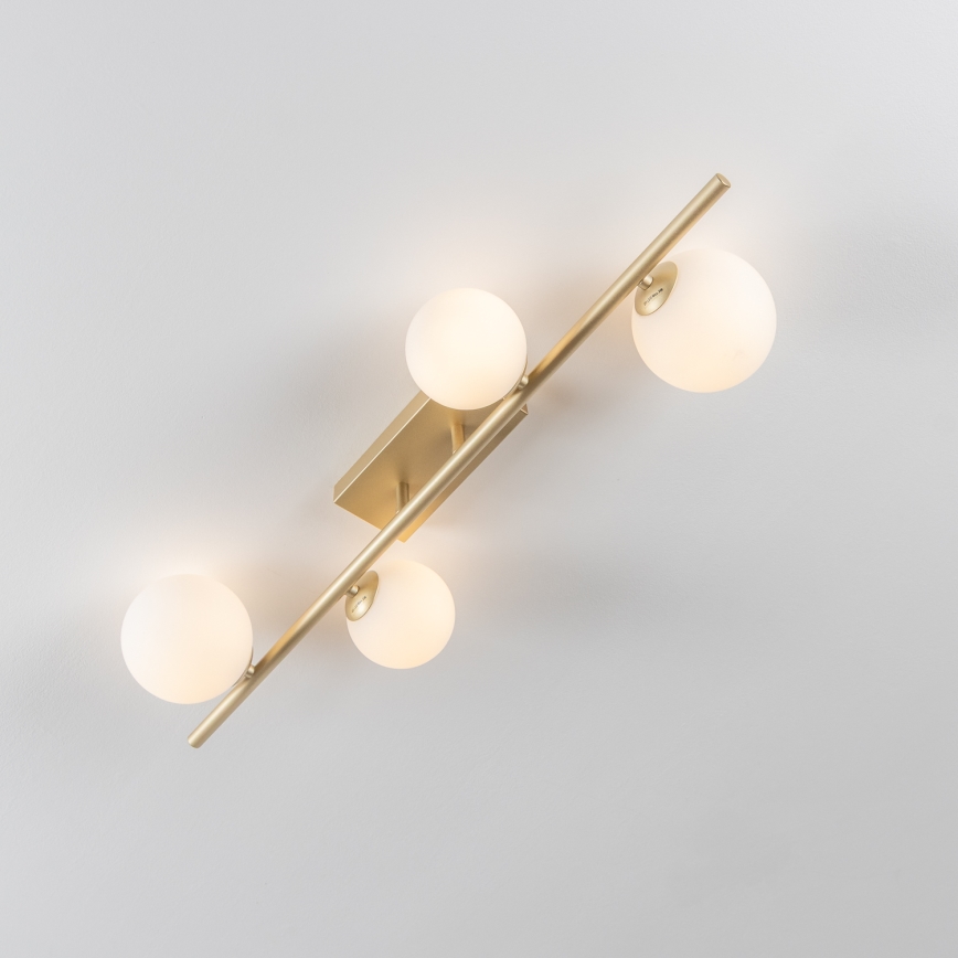 Brilagi - Lampadario a plafone LED MILLA 4xG9/3W/230V oro/bianco