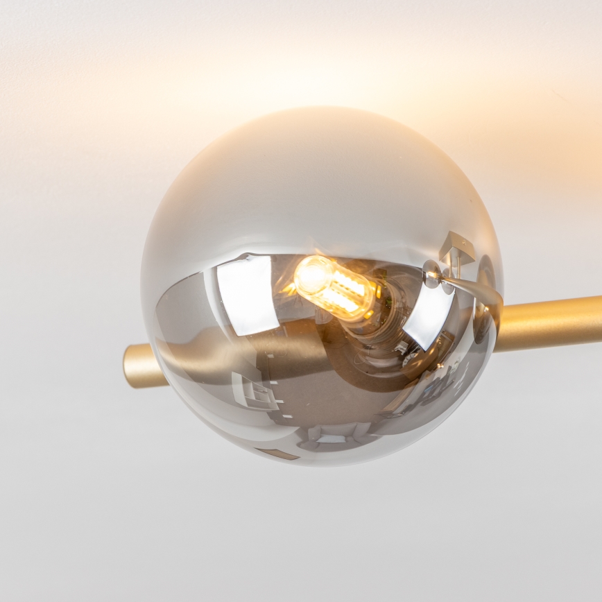 Brilagi - Lampadario a plafone LED MILLA 4xG9/3W/230V oro/fumé