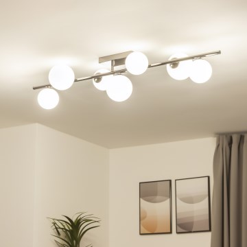 Brilagi - Lampadario a plafone LED MILLA 7xG9/3W/230V nero cromato/bianco