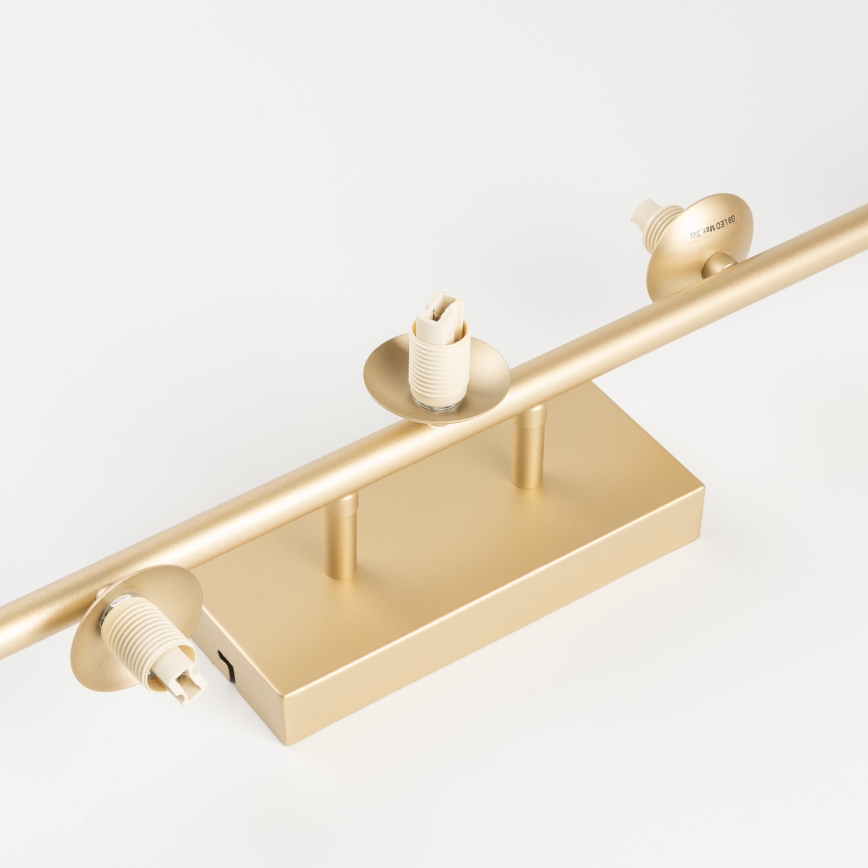 Brilagi - Lampadario a plafone LED MILLA 7xG9/3W/230V oro/bianco