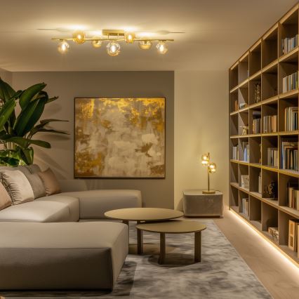 Brilagi - Lampadario a plafone LED MILLA 7xG9/3W/230V oro