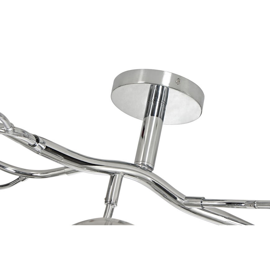 Brilagi - Lampadario a plafone LED MISTEL 15xG9/3W/230V cromo lucido/fumé