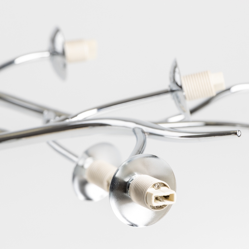 Brilagi - Lampadario a plafone LED MISTEL 15xG9/3W/230V cromo lucido/fumé