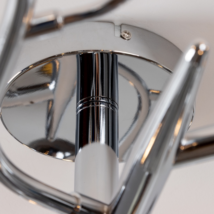 Brilagi - Lampadario a plafone LED MISTEL 15xG9/3W/230V nero cromato/fumé