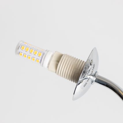 Brilagi - Lampadario a plafone LED MISTEL 15xG9/3W/230V nero cromato/fumé