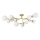 Brilagi - Lampadario a plafone LED MISTEL 15xG9/3W/230V oro/bianco