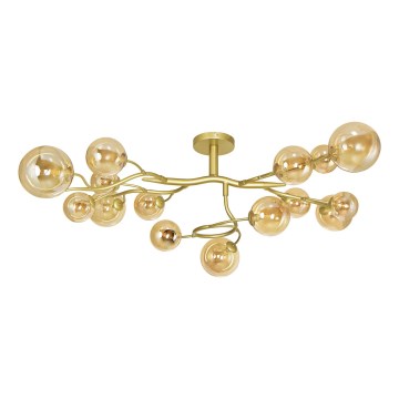 Brilagi - Lampadario a plafone LED MISTEL 15xG9/3W/230V oro