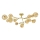 Brilagi - Lampadario a plafone LED MISTEL 15xG9/3W/230V oro
