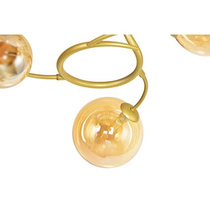 Brilagi - Lampadario a plafone LED MISTEL 15xG9/3W/230V oro