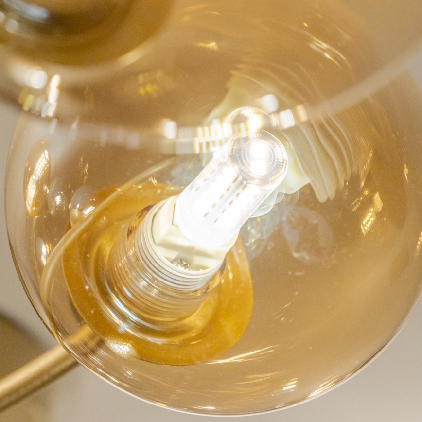 Brilagi - Lampadario a plafone LED MISTEL 15xG9/3W/230V oro