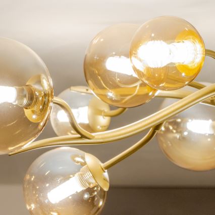 Brilagi - Lampadario a plafone LED MISTEL 15xG9/3W/230V oro