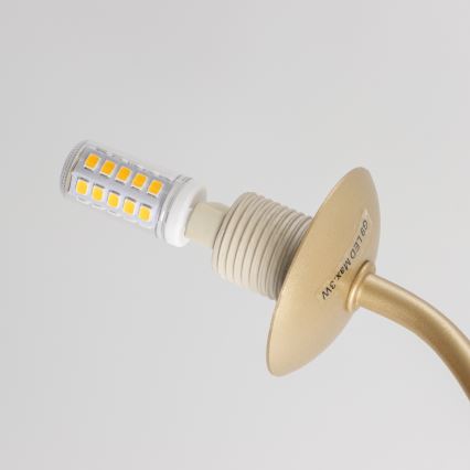 Brilagi - Lampadario a plafone LED MISTEL 15xG9/3W/230V oro