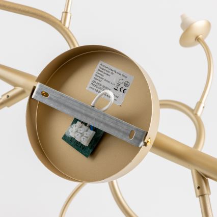 Brilagi - Lampadario a plafone LED MISTEL 15xG9/3W/230V oro