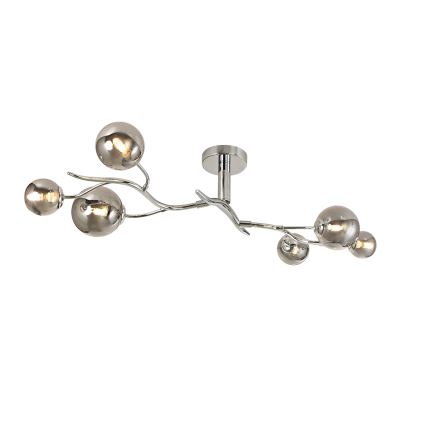 Brilagi - Lampadario a plafone LED MISTEL 6xG9/3W/230V cromo lucido/fumé
