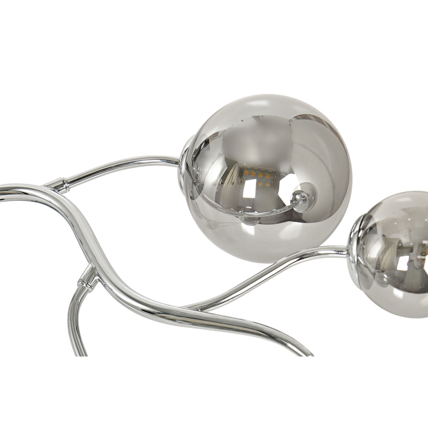 Brilagi - Lampadario a plafone LED MISTEL 6xG9/3W/230V cromo lucido/fumé