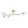 Brilagi - Lampadario a plafone LED MISTEL 6xG9/3W/230V oro/bianco