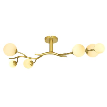 Brilagi - Lampadario a plafone LED MISTEL 6xG9/3W/230V oro/bianco