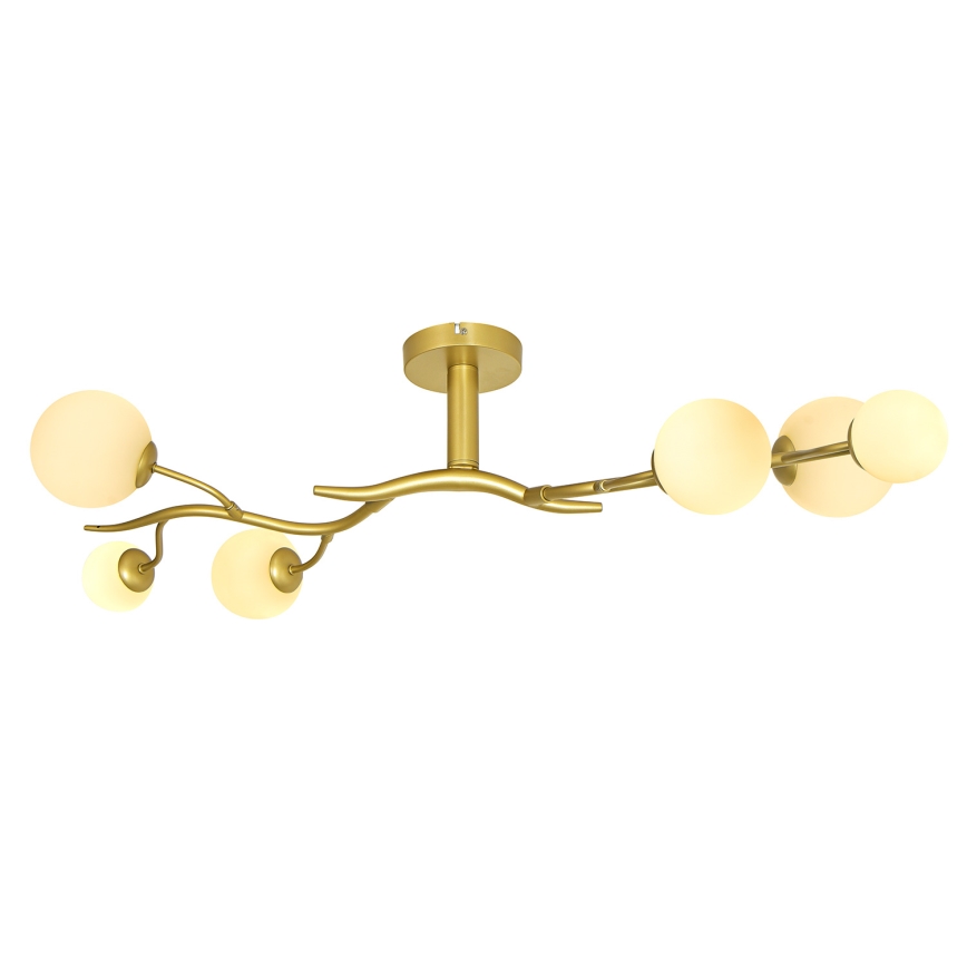 Brilagi - Lampadario a plafone LED MISTEL 6xG9/3W/230V oro/bianco