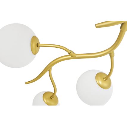 Brilagi - Lampadario a plafone LED MISTEL 6xG9/3W/230V oro/bianco