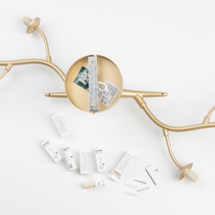 Brilagi - Lampadario a plafone LED MISTEL 6xG9/3W/230V oro