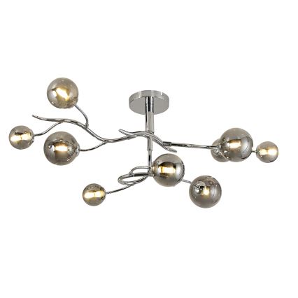 Brilagi - Lampadario a plafone LED MISTEL 9xG9/3W/230V cromo lucido/fumé