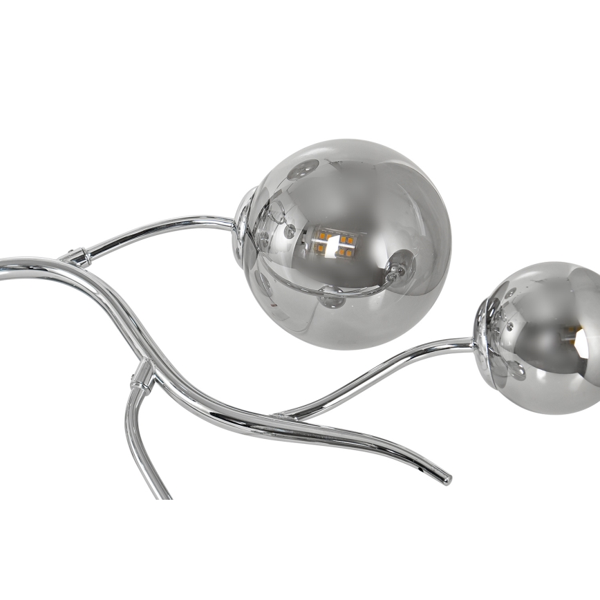 Brilagi - Lampadario a plafone LED MISTEL 9xG9/3W/230V cromo lucido/fumé