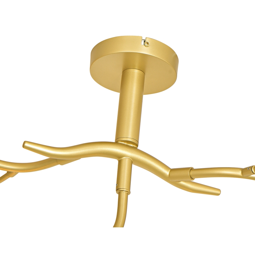 Brilagi - Lampadario a plafone LED MISTEL 9xG9/3W/230V oro/bianco