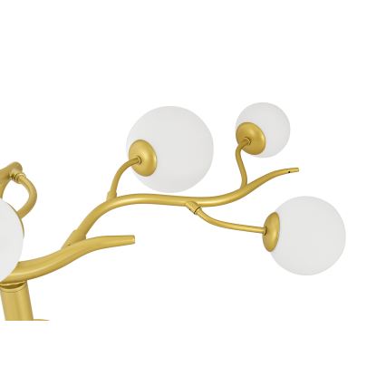 Brilagi - Lampadario a plafone LED MISTEL 9xG9/3W/230V oro/bianco