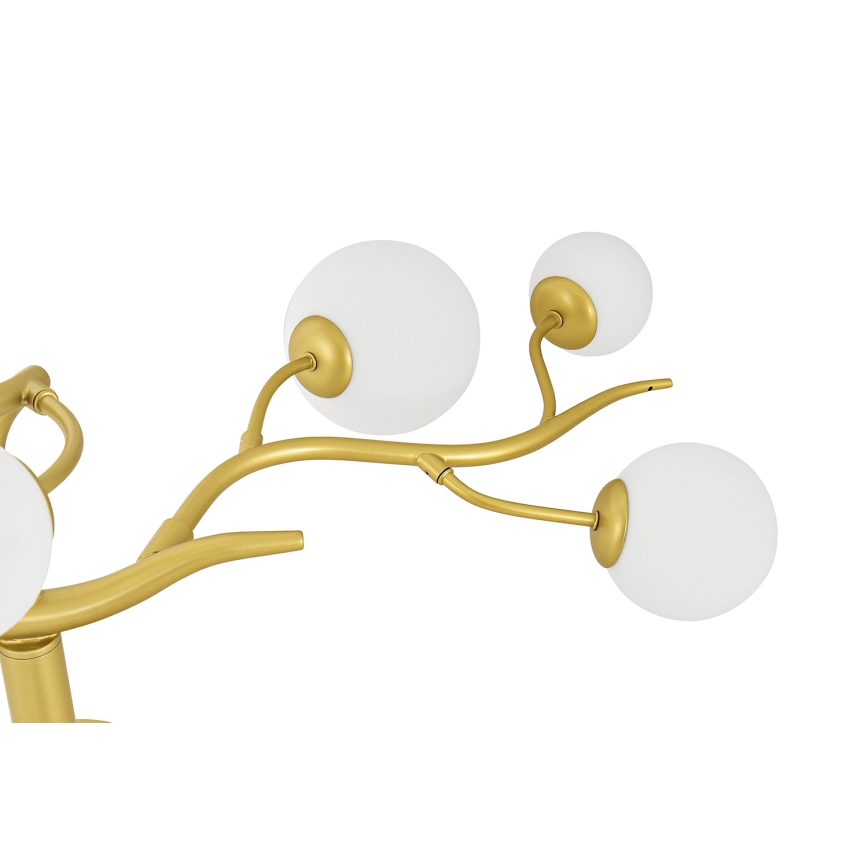 Brilagi - Lampadario a plafone LED MISTEL 9xG9/3W/230V oro/bianco