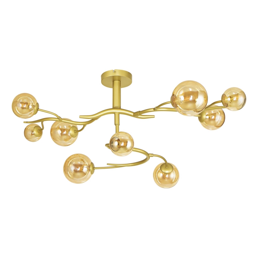 Brilagi - Lampadario a plafone LED MISTEL 9xG9/3W/230V oro