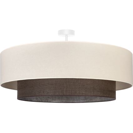 Brilagi - Lampadario a plafone LED Stile BOHO 3xE27/15W/230V Ø 80 cm crema/marrone