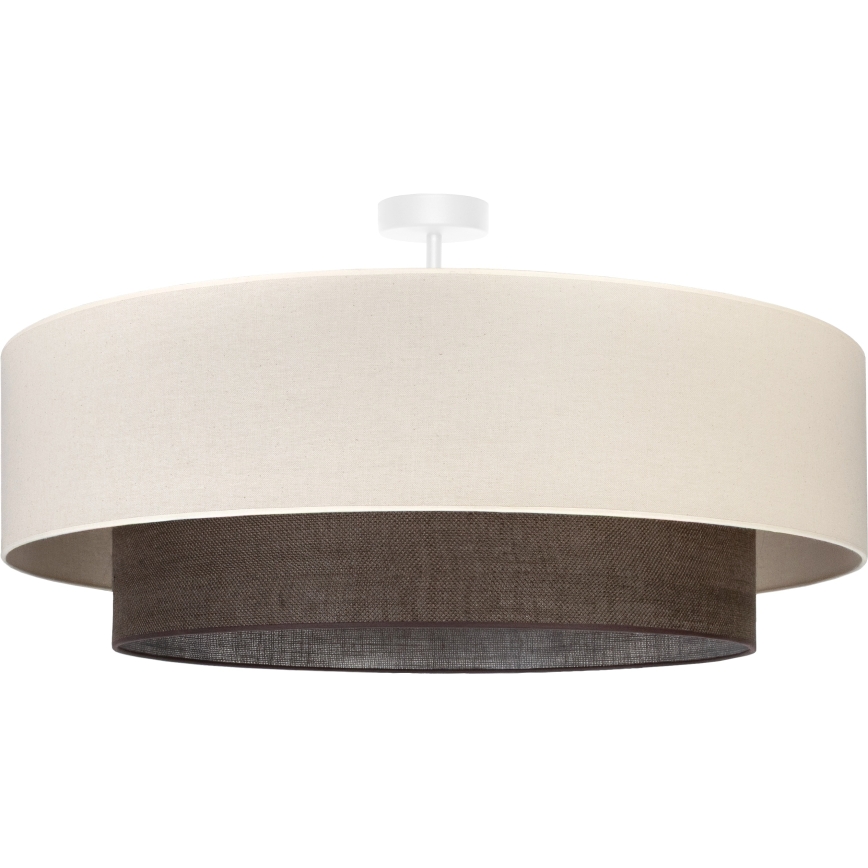Brilagi - Lampadario a plafone LED Stile BOHO 3xE27/15W/230V Ø 80 cm crema/marrone