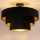 Brilagi - Lampadario a plafone LUNETA 1xE27/60W/230V Ø 40 cm nero/oro