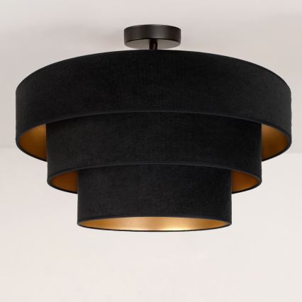 Brilagi - Lampadario a plafone LUNETA 1xE27/60W/230V Ø 40 cm nero/oro