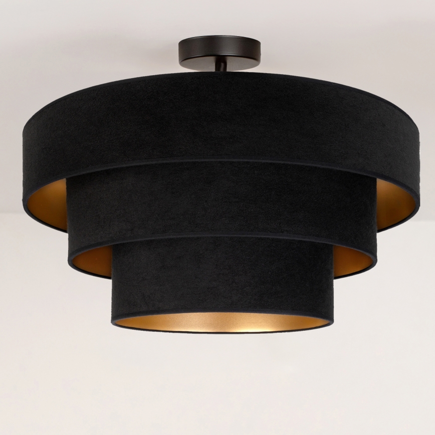 Brilagi - Lampadario a plafone LUNETA 1xE27/60W/230V Ø 40 cm nero/oro