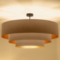 Brilagi - Lampadario a plafone LUNETA 3xE27/60W/230V Ø 80 cm beige/oro