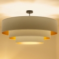 Brilagi - Lampadario a plafone LUNETA 3xE27/60W/230V Ø 80 cm crema/oro