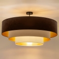 Brilagi - Lampadario a plafone LUNETA, 3xE27/60W/230V, Ø 80 cm, marrone/beige/crema