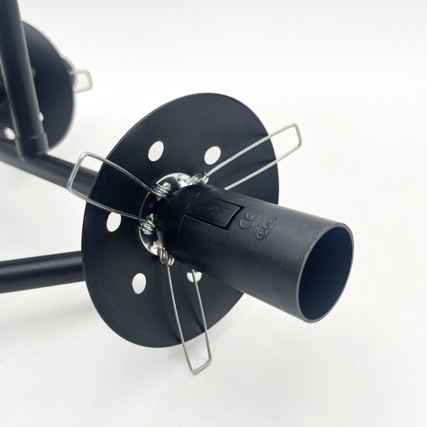 Brilagi - Lampadario a plafone MALIVA 3xE14/15W/230V nero/trasparente